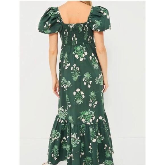 Tuckernuck Viridian Stamped Bouquets Gabrielle Dress L – Floral Maxi Boho - Picture 11 of 11